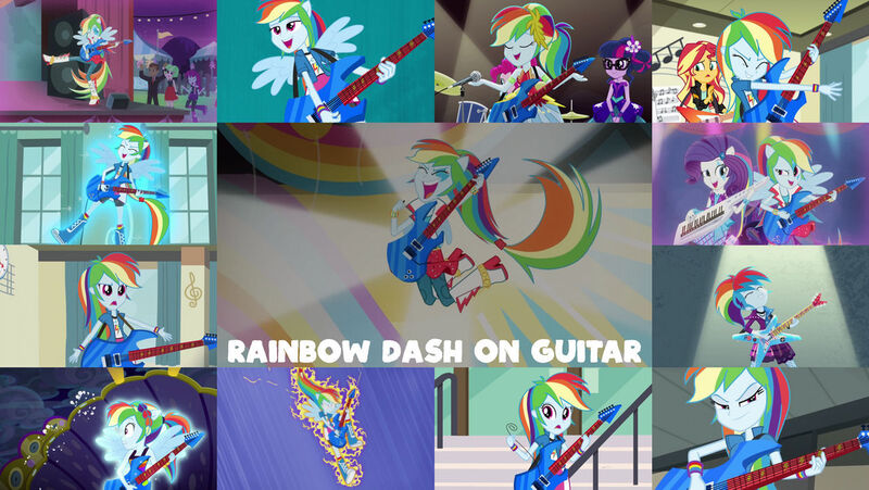 Size: 1280x721 | Tagged: safe, derpibooru import, edit, edited screencap, editor:quoterific, screencap, pinkie pie, rainbow dash, rarity, sci-twi, sunset shimmer, twilight sparkle, equestria girls, equestria girls series, friendship games, friendship through the ages, guitar centered, legend of everfree, perfect day for fun, rainbow rocks, shake your tail, spring breakdown, the science of magic, spoiler:eqg series (season 2), better than ever, boots, canterlot high, clothes, drum kit, drums, drumsticks, electric guitar, eyes closed, female, flying, grin, guitar, image, jacket, jpeg, leather, leather jacket, legend you were meant to be, microphone, musical instrument, night, open mouth, open smile, ponied up, shoes, singing, smiling, spread wings, text, wings, yacht