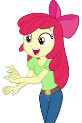 Size: 999x1500 | Tagged: safe, derpibooru import, edit, edited screencap, screencap, apple bloom, equestria girls, equestria girls series, holidays unwrapped, spoiler:eqg series (season 2), background removed, image, png, simple background, solo, the cider louse fools, transparent background
