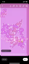 Size: 828x1792 | Tagged: safe, artist:enperry88, derpibooru import, screencap, strawberry scoop, earth pony, pony, alternate hairstyle, badass, bolts, cutie mark redesign, ear fluff, female, friendship student, image, looking at something, mare, png, ponytail, redesign, solo, solo female, tail, two toned hair, two toned mane, two toned tail, unshorn fetlocks