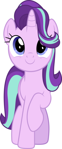 Size: 3000x7214 | Tagged: safe, artist:dashiesparkle, derpibooru import, starlight glimmer, pony, unicorn, uncommon bond, .svg available, absurd resolution, female, image, mare, png, raised hoof, simple background, smiling, solo, transparent background, vector