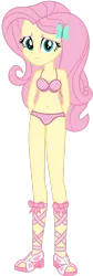 Size: 1024x3054 | Tagged: suggestive, artist:emeraldblast63, artist:riouku, derpibooru import, fluttershy, equestria girls, arm behind back, belly button, bra, clothes, female, heart, heart print underwear, image, looking at you, panties, png, simple background, smiling, smiling at you, solo, solo female, transparent background, underwear