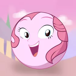 Size: 1200x1200 | Tagged: safe, derpibooru import, pinkie pie, equestria girls, ball, image, jpeg, morph ball, pinkieball, solo