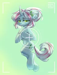 Size: 1800x2400 | Tagged: safe, artist:twinkling, derpibooru import, oc, unofficial characters only, pony, unicorn, chest fluff, curved horn, horn, image, looking at you, png, smiling, solo