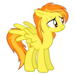 Size: 894x894 | Tagged: safe, artist:soeeveelicious, derpibooru import, spitfire, pegasus, pony, alternate hairstyle, image, png, simple background, solo, transparent background, wonderbolts