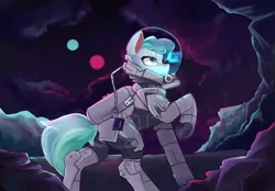 Size: 3235x2258 | Tagged: safe, artist:zpdea, derpibooru import, oc, oc:siriusnavigator, unofficial characters only, pegasus, pony, helmet, image, png, solo, spacesuit