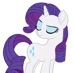 Size: 1106x1086 | Tagged: safe, artist:benpictures1, derpibooru import, rarity, pony, unicorn, my little pony: the movie, cute, eyes closed, female, image, inkscape, mare, png, raised eyebrow, raribetes, simple background, solo, transparent background, vector
