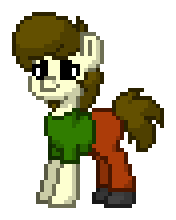 Size: 176x220 | Tagged: safe, artist:dematrix, derpibooru import, ponified, earth pony, pony, pony town, beard, clothes, facial hair, image, male, pixel art, png, scooby doo, shaggy rogers, shoes, simple background, stallion, transparent background