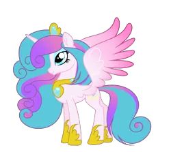 Size: 2135x1908 | Tagged: safe, artist:galaxyswirlsyt, derpibooru import, princess flurry heart, pony, colored wings, gradient wings, image, older, png, simple background, solo, transparent background, wings