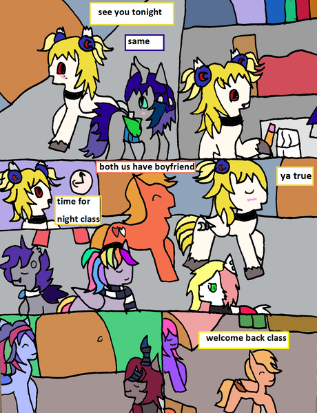 Size: 1162x1516 | Tagged: safe, artist:ask-luciavampire, derpibooru import, oc, bat pony, earth pony, fairy, fairy pony, kirin, original species, pegasus, pony, undead, vampire, vampony, comic, image, kirin oc, png, tumblr