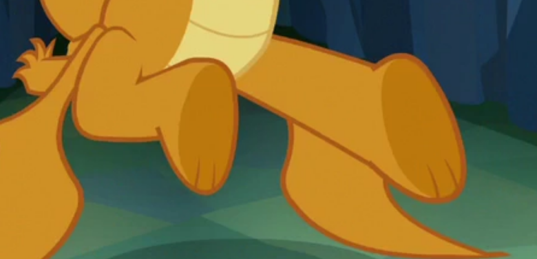 Size: 780x376 | Tagged: safe, derpibooru import, screencap, smolder, dragon, what lies beneath, cropped, feet, foot focus, image, png, solo