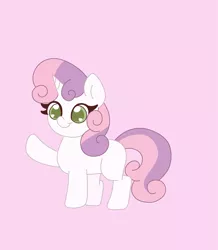 Size: 2143x2457 | Tagged: safe, artist:cinematic-fawn, derpibooru import, sweetie belle, pony, image, pink background, png, simple background, solo