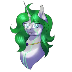 Size: 2000x2000 | Tagged: safe, artist:digitaldrawingmachine, derpibooru import, oc, oc:unity, pony, robot, robot pony, unicorn, commission, glow, glowing eyes, glowing horn, horn, icon, image, metal, png, simple background, solo, transparent background