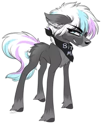 Size: 2116x2581 | Tagged: safe, artist:beamybutt, derpibooru import, oc, unofficial characters only, earth pony, pony, chest fluff, ear fluff, earth pony oc, grin, image, neckerchief, png, simple background, smiling, solo, transparent background