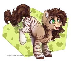 Size: 964x828 | Tagged: safe, artist:gela98, derpibooru import, oc, unofficial characters only, hybrid, pony, zony, chest fluff, ear fluff, image, png, simple background, smiling, transparent background