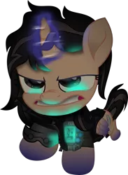 Size: 4171x5711 | Tagged: safe, artist:lincolnbrewsterfan, derpibooru import, oc, oc:true resistance, unofficial characters only, alicorn, original species, pony, fallout equestria, .svg available, alicorn oc, alternate universe, angry, belt, biker jacket, black mane, black sclera, black tail, bomber jacket, charging, clothes, cognitum alicorn, colored wings, crouching, envelope, female, glow, glowing horn, gradient hooves, gradient wings, grimace, gritted teeth, gun, handgun, highlights, horn, image, inkscape, jacket, leather, leather jacket, long mane, looking forward, magic, magic aura, mare, movie accurate, perspective, pipbuck, pistol, png, pounce, reflection, resistance, revolver, security, security armor, security belt, sharp teeth, shield, simple background, solo, tail, teeth, transparent background, two toned hair, two toned mane, two toned tail, vector, weapon, wings