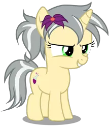 Size: 3050x3510 | Tagged: safe, artist:strategypony, derpibooru import, oc, oc:mercury shine, unofficial characters only, pony, cutie mark, female, filly, flower, flower in hair, foal, image, png, simple background, smiling, standing, transparent background