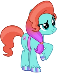 Size: 1024x1312 | Tagged: safe, artist:emeraldblast63, derpibooru import, earth pony, pony, female, g4, g5, g5 to g4, generation leap, hoof polish, image, jazz (g5), mare, png, simple background, solo, transparent background, unshorn fetlocks