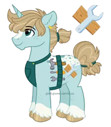 Size: 2200x2515 | Tagged: safe, artist:pink-pone, derpibooru import, oc, oc:silver spanner, pony, unicorn, image, male, png, simple background, solo, stallion, transparent background