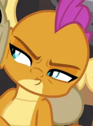 Size: 550x740 | Tagged: safe, derpibooru import, screencap, smolder, dragon, a horse shoe-in, cropped, dragoness, faic, female, image, png, smolder is not amused, smoldere, solo, tsundere, unamused