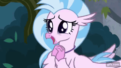 Size: 640x360 | Tagged: safe, derpibooru import, screencap, silverstream, hippogriff, school daze, season 8, spoiler:s08, animated, cute, diastreamies, female, flapping wings, flying, gif, grin, image, open mouth, open smile, smiling, solo, stairs, that hippogriff sure does love stairs, wings