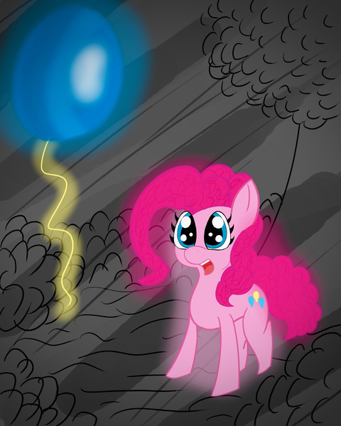 Size: 2000x2500 | Tagged: safe, artist:mareijuana, derpibooru import, pinkie pie, earth pony, pony, balloon, image, jpeg, simple background, solo