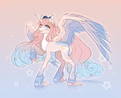 Size: 4961x4026 | Tagged: safe, artist:mian1205, derpibooru import, oc, unofficial characters only, alicorn, pony, alicorn oc, horn, image, png, solo, wings
