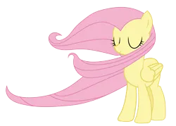 Size: 2000x1431 | Tagged: safe, derpibooru import, fluttershy, pegasus, pony, beautiful, cute, female, image, mare, png, simple background, solo, transparent background, vector, wind, windswept mane