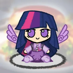 Size: 5500x5500 | Tagged: safe, artist:deroach, derpibooru import, twilight sparkle, twilight sparkle (alicorn), alicorn, human, clothes, cutie mark, cutie mark on clothes, fumo, humanized, image, plushie, png, touhou, winged humanization, wings