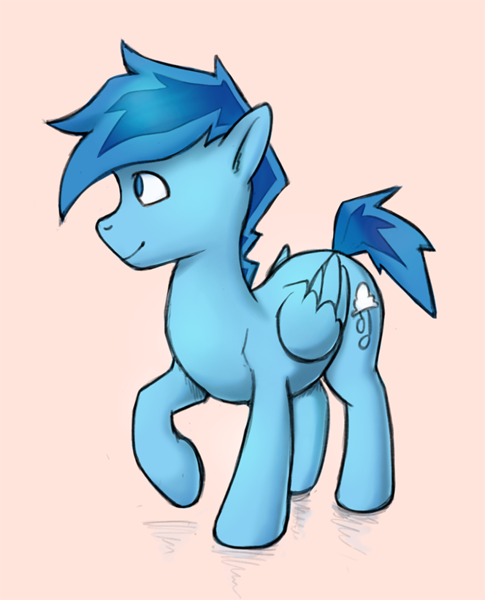 Size: 664x821 | Tagged: safe, artist:replacer808, derpibooru import, oc, oc:happy dream, unofficial characters only, pegasus, pony, image, male, pegasus oc, png, raised hoof, simple background, solo, stallion, wings