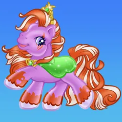 Size: 2048x2048 | Tagged: safe, artist:meowfactor, derpibooru import, cape, clothes, commission, crossover, female, ff to g3, filly (dracco), filly (filly funtasia), filly funtasia, g3, gradient background, high res, image, jewelry, lynn (filly funtasia), png, solo, tiara, witchy filly (filly funtasia), ych result