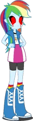 Size: 199x720 | Tagged: safe, artist:logofan100, rainbow dash, equestria girls, image, png, solo