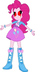Size: 351x720 | Tagged: safe, artist:logofan100, pinkie pie, equestria girls, image, png, solo