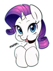 Size: 384x516 | Tagged: safe, artist:maren, derpibooru import, rarity, pony, unicorn, :p, bust, cute, female, graceful, image, png, puffy cheeks, rarara, raribetes, raspberry, silly, silly pony, simple background, solo, tongue out, transparent background