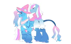 Size: 1280x800 | Tagged: safe, artist:itstechtock, derpibooru import, oc, unofficial characters only, pony, unicorn, clothes, female, hat, image, jpeg, mare, not trixie, pride flag, scarf, witch hat