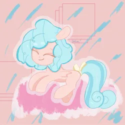Size: 2048x2048 | Tagged: safe, artist:tenlilacs_, derpibooru import, cozy glow, pegasus, pony, cozybetes, cute, eyes closed, female, filly, foal, image, jpeg, solo