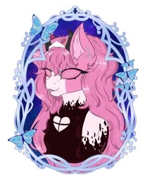 Size: 2500x2900 | Tagged: safe, artist:cresentmadness, derpibooru import, oc, oc:sarvente, demon, demon pony, original species, pegasus, :p, chest fluff, ear fluff, ear piercing, fluffy, food creature, friday night funkin', image, piercing, png, sarvente, tongue out