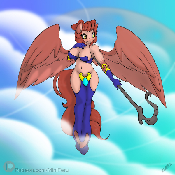 Size: 1200x1200 | Tagged: suggestive, artist:miniferu, derpibooru import, oc, anthro, pegasus, clothes, cosplay, costume, female, image, jpeg, solo