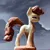 Size: 1024x1024 | Tagged: safe, derpibooru import, machine learning generated, stable diffusion, earth pony, pony, image, png, solo, statue, storm