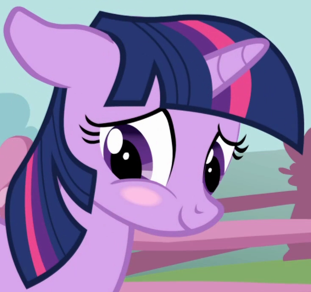 Size: 734x689 | Tagged: safe, derpibooru import, screencap, twilight sparkle, pony, unicorn, boast busters, season 1, adorkable, blushing, cropped, cute, daaaaaaaaaaaw, dork, female, floppy ears, image, looking away, mare, png, shy, smiling, solo, twiabetes, unicorn twilight