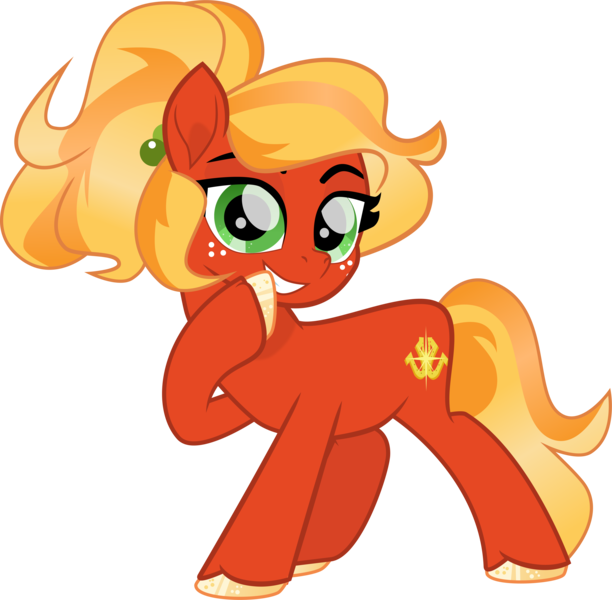 Size: 5865x5753 | Tagged: safe, artist:shootingstarsentry, derpibooru import, oc, oc:rosey cloverhoove, earth pony, pony, g5, absurd resolution, female, image, mare, parent:posey (g5), parent:sprout cloverleaf, parents:poseysprout, png, simple background, solo, transparent background