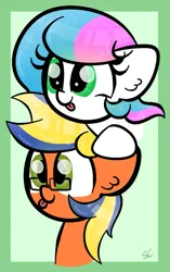 Size: 399x637 | Tagged: safe, artist:sugarcloud12, derpibooru import, oc, oc:sugar cloud, unofficial characters only, pony, chibi, female, glasses, image, mare, png, tongue out