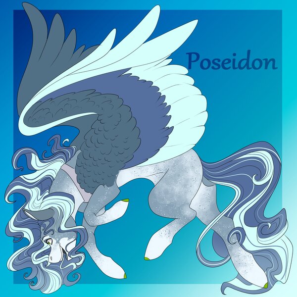 Size: 3000x3000 | Tagged: safe, artist:inisealga, derpibooru import, oc, oc:poseidon, unofficial characters only, pegasus, butt, coat markings, colored wings, image, jpeg, multicolored hair, multicolored mane, multicolored wings, nonbinary, offspring, parent:hitch trailblazer, parent:zipp storm, parents:hitchzipp, pegasus oc, plot, socks (coat marking), solo, spread wings, wings