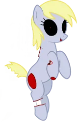 Size: 708x1128 | Tagged: source needed, grimdark, artist:louisvsfrost, derpibooru import, derpy hooves, pegasus, pony, undead, zombie, zombie pony, .exe, black sclera, blood, bone, female, image, mare, muffins.exe, png, simple background, torn wings, transparent background, wings, zalgo