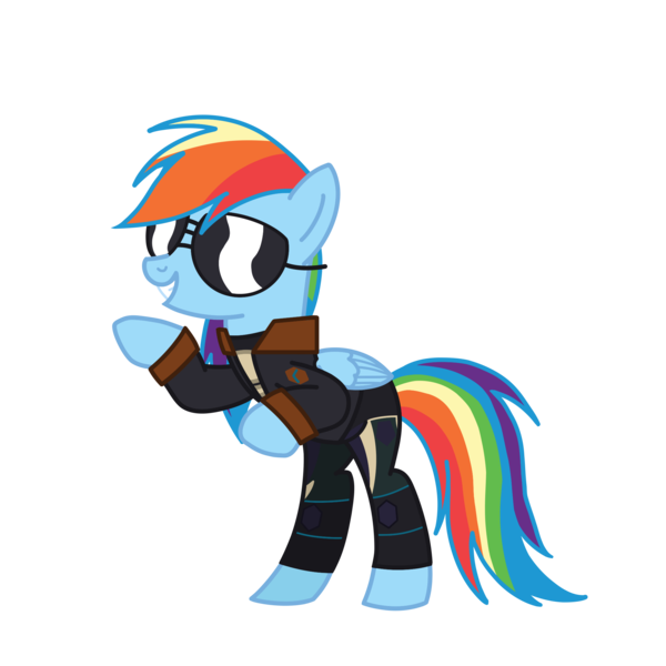 Size: 2100x2100 | Tagged: safe, artist:chanyhuman, derpibooru import, rainbow dash, pegasus, pony, cassie cage, clothes, cosplay, costume, female, image, mare, mortal kombat, mortal kombat 11, png, simple background, sunglasses, swag, swag glasses, transparent background, vector