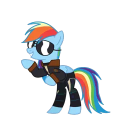 Size: 2100x2100 | Tagged: safe, artist:chanyhuman, derpibooru import, rainbow dash, pegasus, pony, cassie cage, clothes, cosplay, costume, female, image, mare, mortal kombat, mortal kombat 11, png, simple background, sunglasses, swag, swag glasses, transparent background, vector