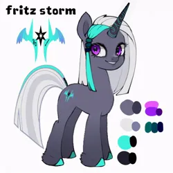 Size: 600x600 | Tagged: safe, artist:mayslost, derpibooru import, oc, oc:fritz storm, unicorn, image, jpeg, solo