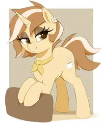 Size: 900x1080 | Tagged: safe, artist:thebatfang, derpibooru import, oc, oc:latte luxury, unofficial characters only, pony, unicorn, horn, image, png, solo, unicorn oc