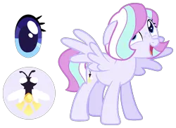 Size: 1511x1102 | Tagged: safe, artist:x-vintage--owl-x, derpibooru import, oc, oc:lightning bug, pegasus, pony, base used, female, image, magical lesbian spawn, mare, offspring, parent:blossomforth, parent:flitter, png, simple background, solo, transparent background