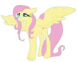 Size: 1985x1588 | Tagged: safe, artist:rosetinting, derpibooru import, fluttershy, butterfly, insect, pegasus, pony, butterfly on nose, female, image, insect on nose, mare, png, simple background, solo, spread wings, transparent background, wings
