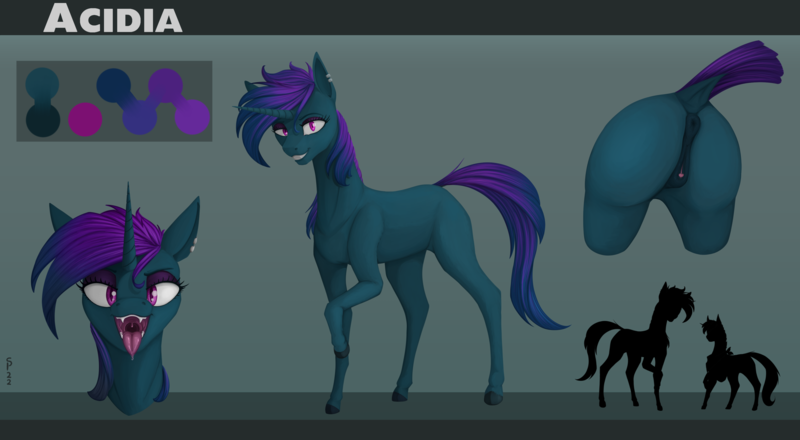 Size: 4000x2200 | Tagged: explicit, artist:stray prey, derpibooru import, oc, unofficial characters only, pony, unicorn, anus, image, nudity, png, reference sheet, solo, vulva